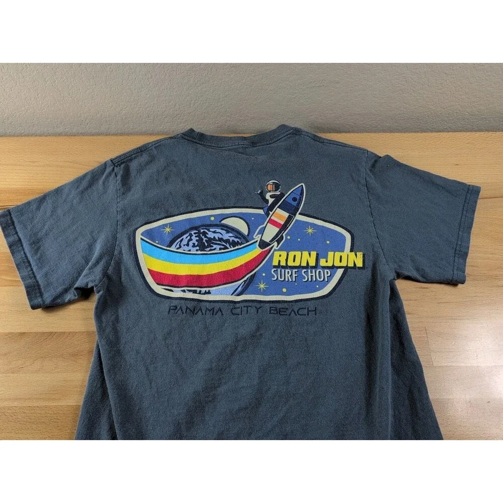 Ron Jon Surf Shop Panama City Beach T-Shirt Unisex Youth Small Blue